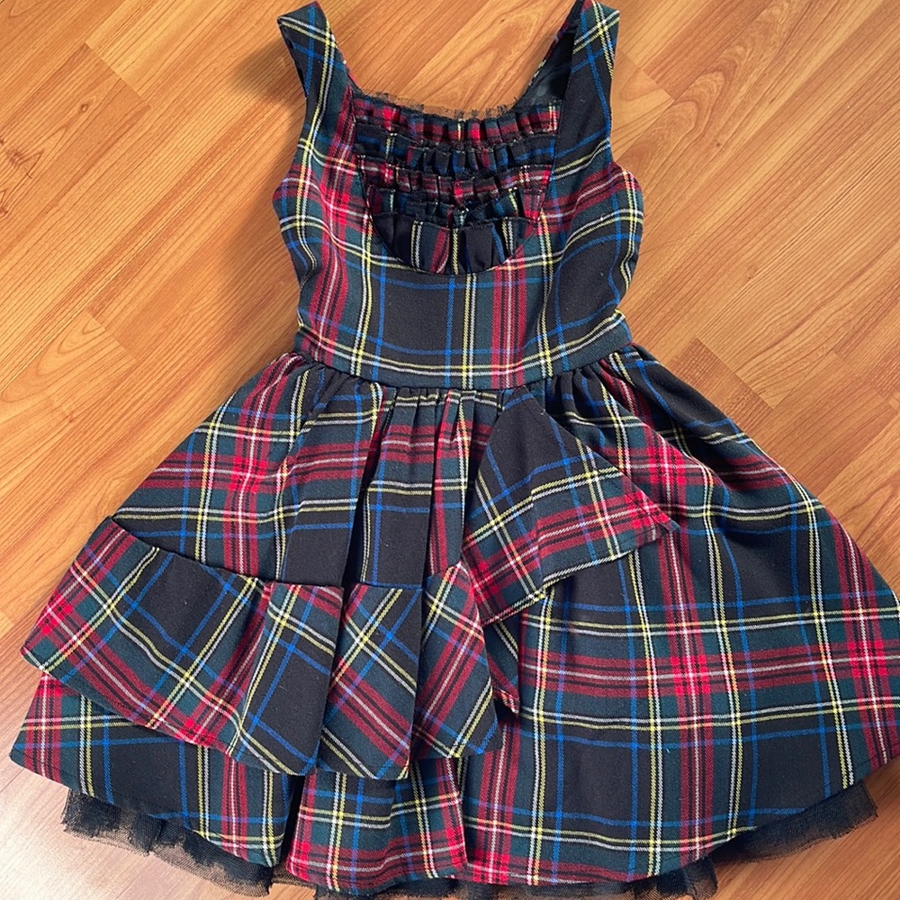 EUC Mini Harajuku Plaid Dress